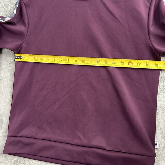 Nicole Miller Sport Sweatshirt Womens Small Purple Long Sleeve Crewneck Top - Picture 3 of 9